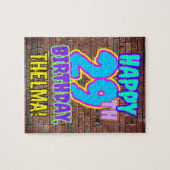 29. Geburtstag ~ Spaß, Urban Graffiti Inspiriert L Puzzle (Horizontal)