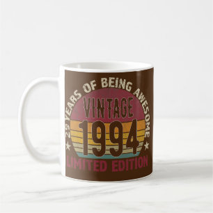 29. Geburtstagsgeschenk Männer Vintage 1994 29 Jah Kaffeetasse