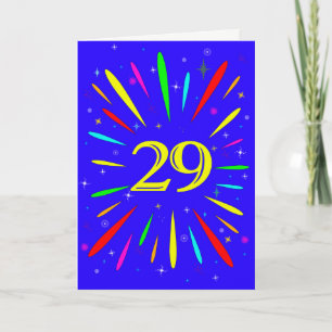 29. Geburtstagskarte Karte