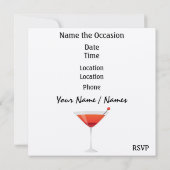 29. Geburtstagsparty Einladung des SRF (Rückseite)