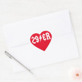 29. Herz-Aufkleber (Umschlag)