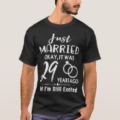 29. Hochzeitsfeier vor 29 Jahren verheiratet T-Shirt (Vorderseite)