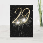 29. Hochzeitstag Sparkler Karte (Vorderseite)