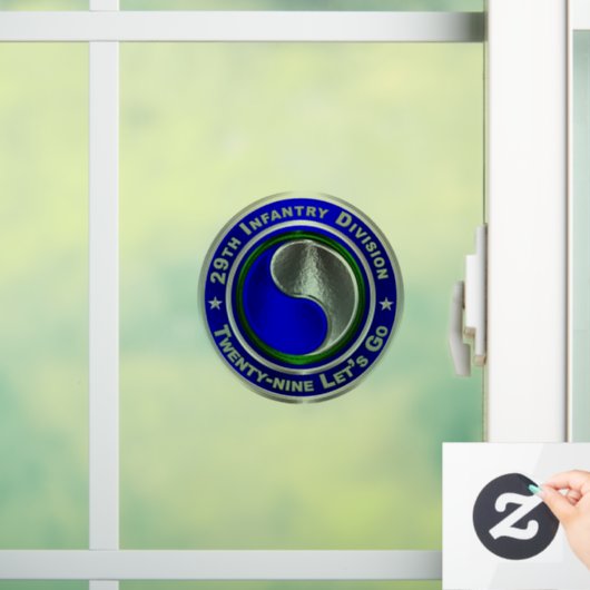 29. Infanterieabteilung Fensteraufkleber (Zuhause)