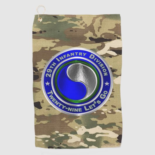 29. Infanterieabteilung Golfhandtuch (Vorderseite)