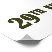 29. Infanterieabteilung Poster (Ecke)