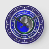 29. Infanterieabteilung Runde Wanduhr (Vorderseite)