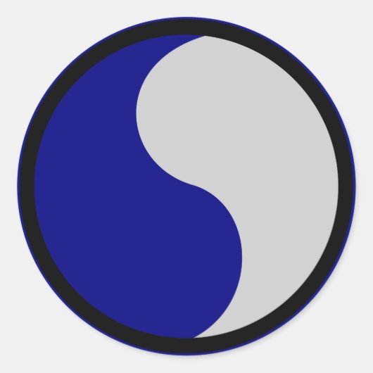 29. Infanterieabteilung Runder Aufkleber (Vorderseite)