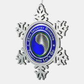 29. Infanterieabteilung Schneeflocken Zinn-Ornament (Rechts)