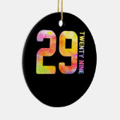 29 Jahre alt 29 neun Keramik Ornament (Rechts)