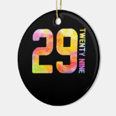 29 Jahre alt 29 neun Keramik Ornament (Links)