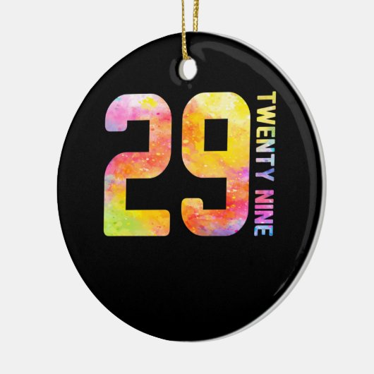 29 Jahre alt 29 neun Keramik Ornament (Links)