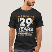 29 Jahre alt 348 Monate Phantastisch 29. T-Shirt (Vorderseite)