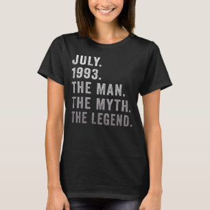 29 Jahre alt Geburtstag The Man Myth Legend 19. Ju T-Shirt
