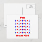 29 Jahre alt! Postkarte (Vorne/Hinten)