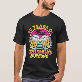 29 Jahre Bierbrauen Retro 80er 90er Bier 29. T-Shirt