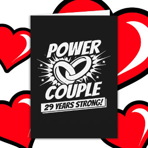29 Jahre Comic Super Power 29 Jahre Jubiläum Karte