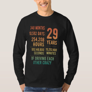 29 Jahre Verheiratet Witziger 29. Hochzeitstag T-Shirt