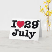 29. Juli mein Tag des Geburtstages Karte (Gelbe Blume)