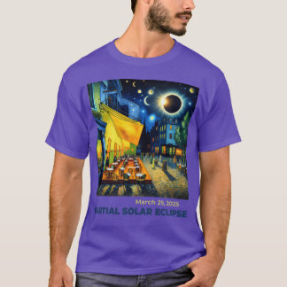 29. März 2025 Partieller Sonnenfinsternis-Nachtsze T-Shirt