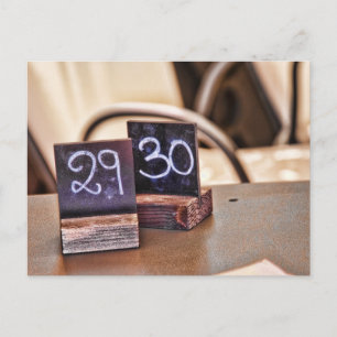 29. oder 30. Geburtstag Postkarte Italien Einladun