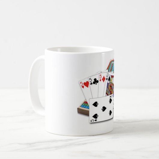 29 Point Cribbage Hand Kaffeetasse (Vorderseite Links)