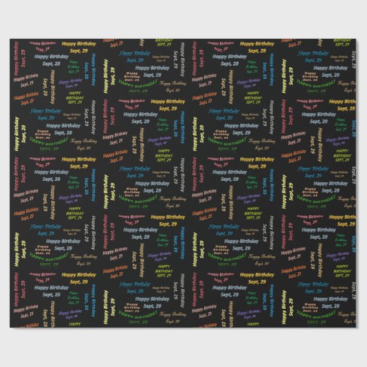 29. September Geschenkpapier (Flach)