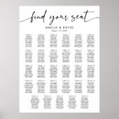 29 Tische finden Sie Ihre Sitzkarte Poster (Vorne)