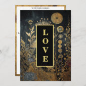 *~ 29 UAWG AR26 QR LIEBE Vintage Wedding Einladung (Vorne/Hinten)