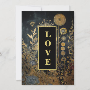 *~ 29 UAWG AR26 QR LIEBE Vintage Wedding Einladung