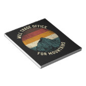 29.Wandern wird Handelsbüro für Berge Retro VI Notizblock (angewinkelt)