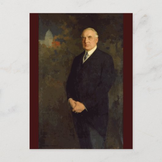 29 Warren G. Harding Postkarte (Vorderseite)