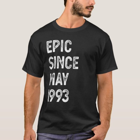 29 Years Old Epic Since May 1993 29th Birthday Men T-Shirt (Vorderseite)