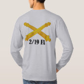 2/19 Feld-Artillerie T-Shirt (Rückseite)
