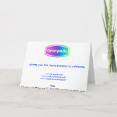 2.222.222.222 Sekunden Karte (personalisierte Vord (Rückseite)