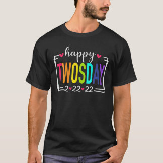 2 22 22 Happy Twosday 2022 Februar 2022 T Polizist T-Shirt