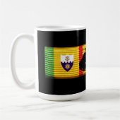 2/22nd Inf., 25. Inf. Div. Vietnam-Service-Band Kaffeetasse (Links)