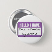 2,25" Abzeichen - Ehlers-Danlos-Syndrom Button (Vorne & Hinten)