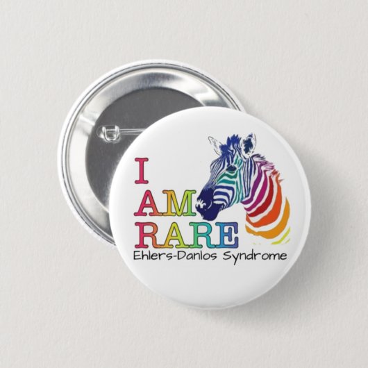 2,25" Abzeichen - Ehlers-Danlos-Syndrom Button (Vorne & Hinten)