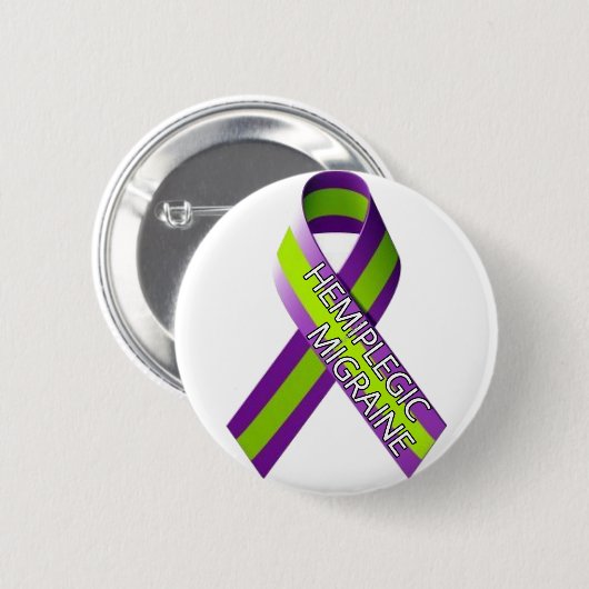 2,25" Abzeichen - Hemiplegile Migräne Button (Vorne & Hinten)