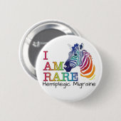 2,25" Abzeichen - Hemiplegile Migräne Button (Vorne & Hinten)