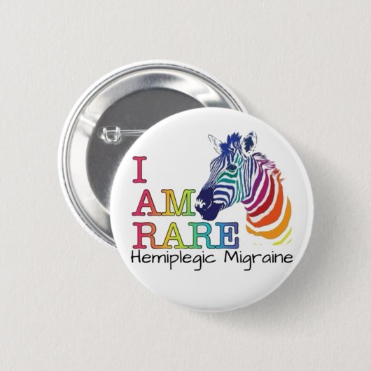 2,25" Abzeichen - Hemiplegile Migräne Button (Vorne & Hinten)