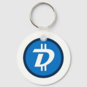 2.25" Basic Button Digibyte Schlüsselanhänger (Vorderseite)