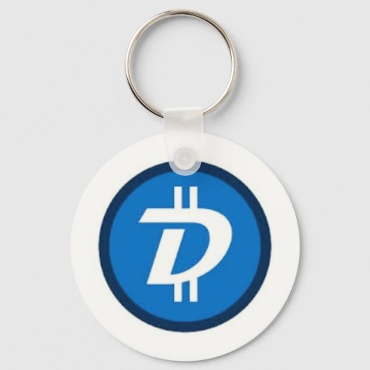 2.25" Basic Button Digibyte Schlüsselanhänger (Vorderseite)