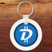2.25" Basic Button Digibyte Schlüsselanhänger (Vorderseite)