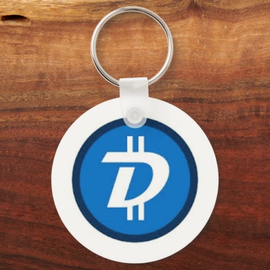 2.25" Basic Button Digibyte Schlüsselanhänger (Vorderseite)
