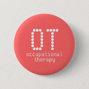2,25" Beschäftigungstherapieknopf - Melone Button