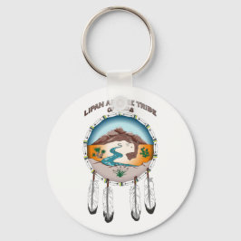 2,25" Grundlagenkette des Round-Tribal-Schilds Schlüsselanhänger