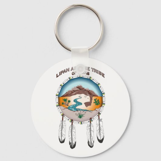 2,25" Grundlagenkette des Round-Tribal-Schilds Schlüsselanhänger (Vorderseite)