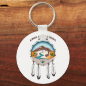 2,25" Grundlagenkette des Round-Tribal-Schilds Schlüsselanhänger (Vorderseite)